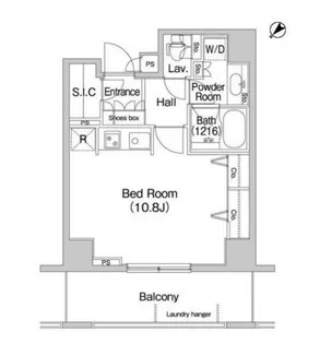東京都港区芝浦4【マンション】の間取り