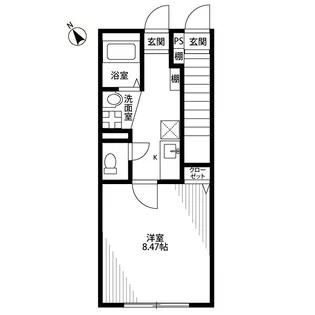 東京都東大和市狭山4【アパート】の間取り