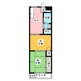 芝ハイツ峰【3階】の間取り