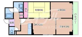 パークサイドマンション【4階】の間取り