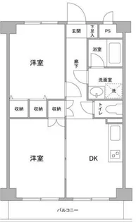リヴレ駒場【2階】の間取り