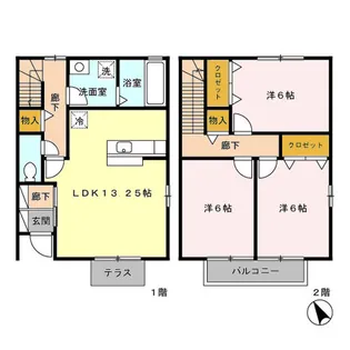 石川県金沢市富樫3【一戸建】の間取り