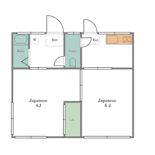 峰岸荘【2階】の間取り