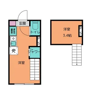 SUNNY HILLS 新小岩【2階】の間取り