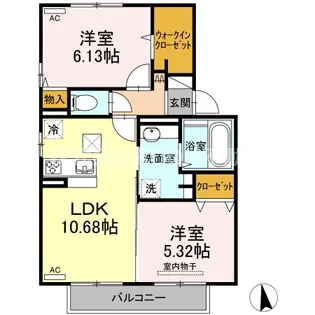 セジュールヨネザワ【1階】の間取り