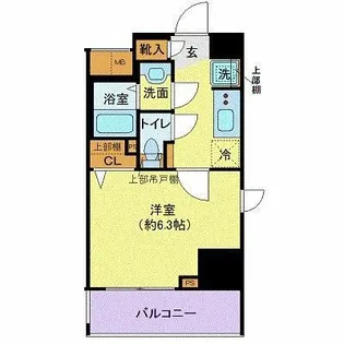 クレイシア西横浜【4階】の間取り