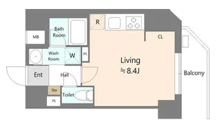 Alivis本郷三丁目【8階】の間取り