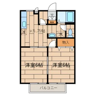 セレブレイトB【2階】の間取り