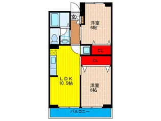 パレ守口【3階】の間取り