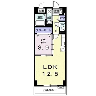 東京都八王子市南大沢1【マンション】の間取り