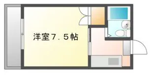 ハピネスコートII【4階】の間取り