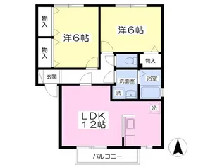 エクレールB棟【1階】の間取り