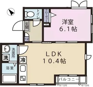 東京都品川区東大井2【マンション】の間取り