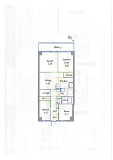 津田沼スカイハイツ【3階】の間取り