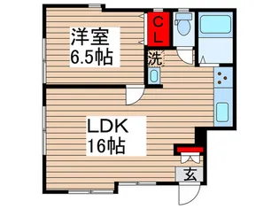 アンソレイエ【3階】の間取り