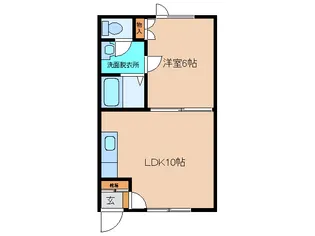 コーポ白山【1階】の間取り