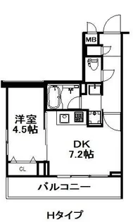 N’sアパートメント【5階】の間取り