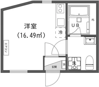 DBASE王子神谷【5階】の間取り