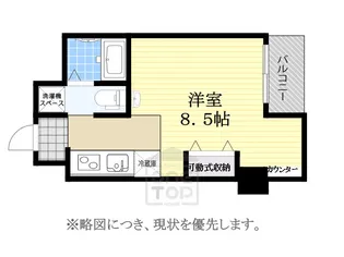 レオンコンフォート弁天町【8階】の間取り