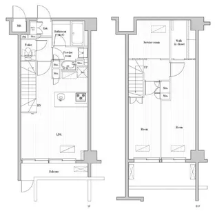 東京都世田谷区弦巻2【マンション】の間取り