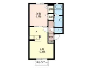 カーサ エクセルD(田部井町)【1階】の間取り