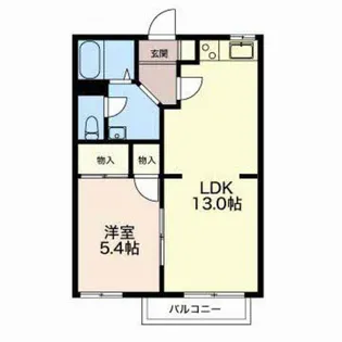 ルミエールさかざき A棟【2階】の間取り