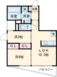 ルミーク本町イースト【5階】の間取り