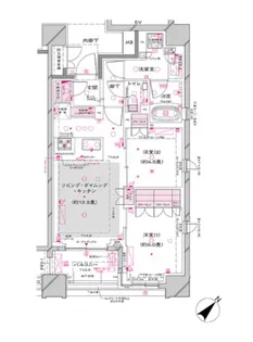 オーパスレジデンス銀座イースト【6階】の間取り