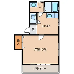 グローバルハイムA棟【1階】の間取り