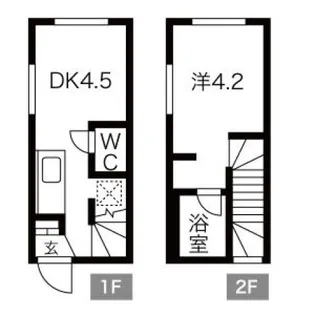 ディアレスト海田【1階】の間取り