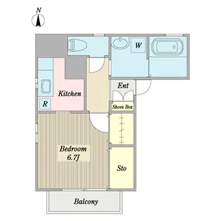 グロリアヒルズ【3階】の間取り