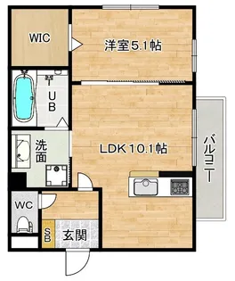 ヴィアーレ北町【2階】の間取り