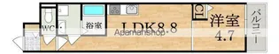 グランシエル王寺II【1階】の間取り