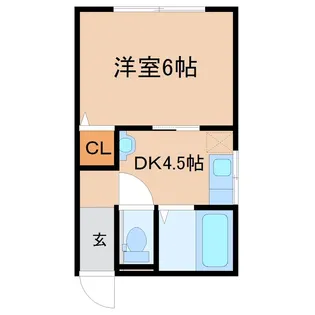 第3白王ハイツ【1階】の間取り