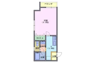 エクセレントアサヒ【3階】の間取り