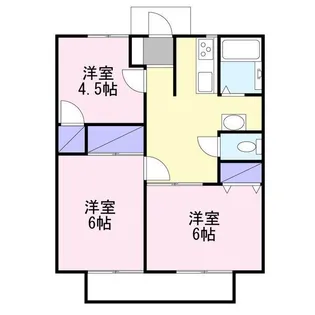 メゾン・ド・サンシャインI【1階】の間取り