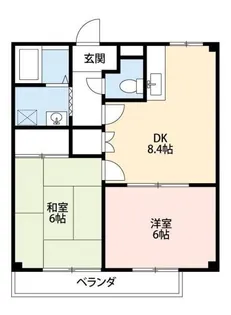 フローラルパレス【2階】の間取り