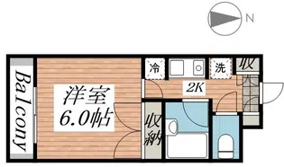 メゾン・ド・ラルジュ【5階】の間取り