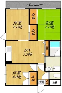 サンシャイン21【3階】の間取り