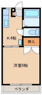 パークサイドハイツ B棟【2階】の間取り