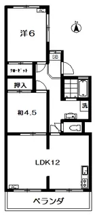 ヴィラマツオ【2階】の間取り