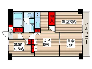 コア西大泉【4階】の間取り