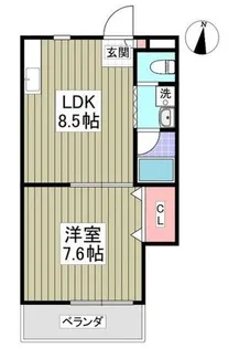 第2成城島田マンション【1階】の間取り