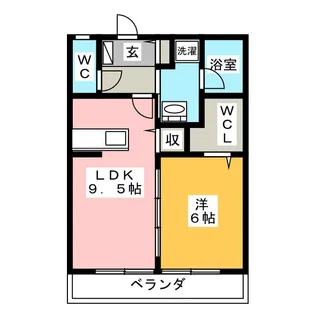 ルミナスハイム A棟【1階】の間取り