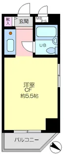 キャッスルマンション大森A号館【5階】の間取り