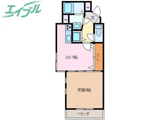 サンライズコート【1階】の間取り