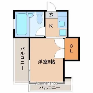 第6三重野ビル【3階】の間取り