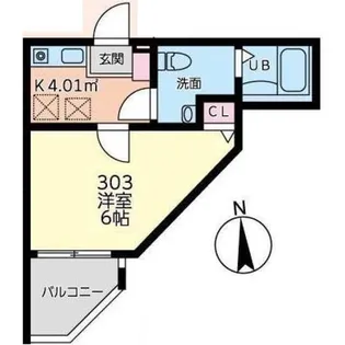CasaMoma中野島【3階】の間取り