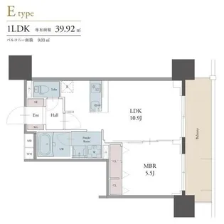 ラグゼナ用賀【6階】の間取り
