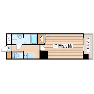 アスコット宮城野【2階】の間取り